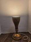 Vintage Brass Table Lamp Mcm Uplight  Cone Shape Art Light Hollywood Regency 