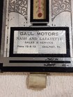 Vintage Thermometer Gaul Motors Nash   Lafayette Sales   Service Coalport Pa