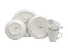 Elama Mellow 16-piece Dinnerware Set In Powder Blue