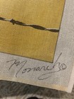 Vtg Handpainted Needlepoint Canvas Two Birds On A Wire  Signed 24 By 11    Unused