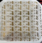 Vtg Georges Briard Mcm Gold Gilt Glass Square Serving Dish Tray Retro 1960 s