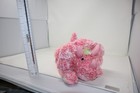 Princess Soft Toys Pink White Dinosaur Plush Stuffed Animal 2005 Tie Dye Feet