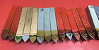 Machinist Lathe Tools  Lot Of 50 Carbide Tip 5 8  Tool Bits Mostly Iscar  nos 