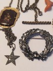 Lot Of Antique To Vintage Jewelry Cameos  Sterling  Coral