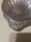 Vintage Oneida Silver Shell Bowl Scalloped Floral Edge Chrome Plated