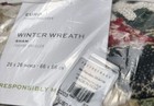 Pottery Barn Winter Wreath Quilted Sham   Euro