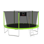 14 Ft Trampoline  sports Fitness Trampolines With Enclosure Net  Recreational