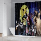 4pcs Christmas Shower Curtain Sets Kids Bathroom Halloween Decor