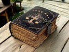 Handmade Leather Journal  Tree Of Life Embossed Notebook  Vintage Leather Diary
