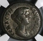 154 Ngc Ch F Faustina Egypt Alexandria Tetradrachm Serapis Bust 5 5  24080702c 