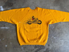 80s Vintage Mickey Mouse Harley Davidson Biker Sweatshirt Sz M Disney T-shirt
