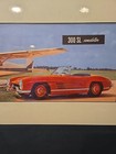 1961 Mercedes Benz 300 Sl Roadster Print Matte  no Frame  Wall Art 18x14 