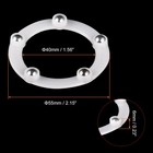 4 X Rotating Swivel Stand 2  With Steel Ball Lazy Susan 0 23x1 56  White