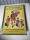 Original  1930   s Southern Pacific Travel Poster    ill Take The Railroad   