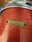 4 Custom Eames Drums- Made In Usa  Red Lacquer Finish 8  X  11   12   13   14  