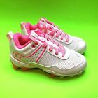 Under Armour Glyde Youth Girls    Baseball   Softball Cleats 2y White W pink