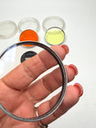 Vintage Canon Camera Filter Lot - 55mm  2   58mm Chrome Filters   49mm Lens Cap