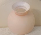 Vintage Peach Blush Cased Satin Finish Student Lamp Light Shade 9 7 8  Fitter