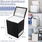 Chest Freezer Cover fits Compact 5 0 Cubic Feet Chest Outdoor indoor Deep