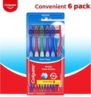 6 Pack Colgate Extra Clean Toothbrush  Medium Bulk Toothbrush Pack  Medium