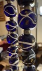 Translucent Cobalt Blue    Strand Venetian Eyebeads   1800   s  African Trade