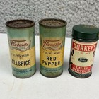 11 Vintage Kitchen Spice Tins   Great Mixed Lot   Turmeric All Spice Etc