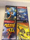 Sony Playstation 2 Ps2 Console Bundle Scph-39001 W  2 Controllers   4 Games