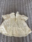 Vintage A Little Angel Ivory Yellow Smocked Dress 24 Mo Lace Collar Baby Girl