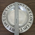 Vintage Wilton Pewter    love  Plate 9 25    Wide Shallow Bowl