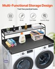 Uimoso Washer Dryer Countertop With Shelf 54 x27  Wooden Washer Dryer Cover