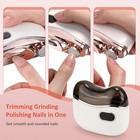Automatic Electric Toe Nail Clippers W  Led Light Usb Rechargeable Nail Trimmer