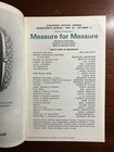 Measure For Measure Stratford Festival Canada 1969 Vtg 1960s Shakespeare Program