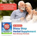 Dizzystop Herbal Supplement For Vertigo Relief Dizziness  Motion Sickness 2 Pack