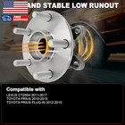 Pair 513287 Front Wheel Bearing Hub Assembly Compatible With Toyota Prius New