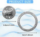 2pcs Rhinestone Push Start Button Cover Bling Car Accessories For Women  Sparkly