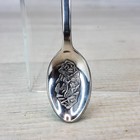 Vintage Silver Plated 1847 Rogers Bros Curved Handle Baby Spoon Engraved Flowers