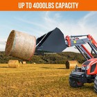 39  Hay Spear Bale Spear 4000lbs Skid Steer Loader Tractor Bucket Attachment