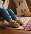 Vintage 1970 s Native American Child s Beaded Moccasins