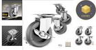 3-inch Swivel Casters With Brake - Heavy-duty Set Of 4 For Furniture   Workbench