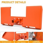 Yintatech 3 8  Skid Steer Mount Plate With 2  Removable Hitch Receiver