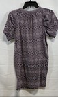 Stussy Women s Gray Purple Vintage Y2k Logo Print Puff Sleeve Tunic Top Size S