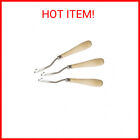 Latch Hook Tools  3pack Wooden Bent Latch Hooks