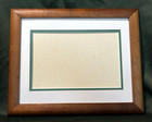 Vintage Hawaiian Solid Koa Wood Frame 13 1 4  X 16 1 4  No Glass Matting