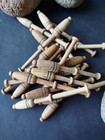 Set Of 20 Handmade Lace Bobbins   Ash Wood   4 7    Traditional Bobbin Lace Tool