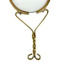 Vintage Antique Style Brass Magnifying Glass Hand Lens Colonial Magnifier