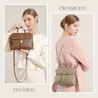 Genuine Leather Crossbody Bags For Women  Soft Handbags Shoulder Bag Top Black