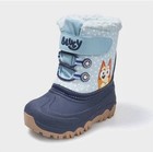 Bluey Toddler Snow Boots Kids Winter Fleece Lined Waterproof Shoes