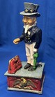 Vintage Uncle Sam Cast Iron Mechanical Bank Working Taiwan 11    Coin Bank