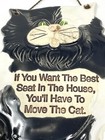 Vintage Smokey Mountain Pottery Kitty Wall Plaque You   ll Have To Move The Cat
