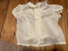 Vintage Yellow Baby Girl Dress top Embroidered  3-6 Month